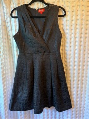 Kirna Zabete for 🎯 target Black Textured V-Neck Fit & Flare Dress